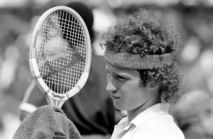 Wimbledon 3rd Day: John McEnroe. June 1981 81-3579-014 Wimbledon 3rd Day: John McEnroe. June 1981 81-3579-014
