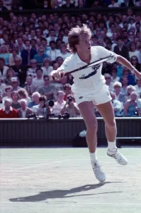 Wimbledon. Miloslav Mecir v. Stefen Edberg. July 1988 88-3550-049 Wimbledon. Miloslav Mecir v. Stefen Edberg. July 1988 88-3550-049