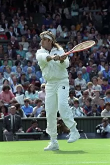 Images Dated 27th June 1991: Wimbledon Tennis. Andre Agassi. June 1991 91-4091-200
