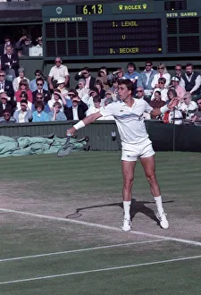 Wimbledon Tennis. Becker v. Lendl. July 1988 88-3559-014 Wimbledon Tennis. Becker v. Lendl. July 1988 88-3559-014