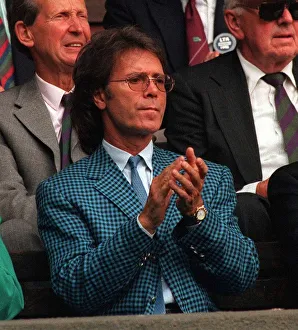 WIMBLEDON TENNIS CHAMPIONSHIPS 1996 DAY 4 CLIFF RICHARD WATCHING THE PETCHEY V WIMBLEDON TENNIS CHAMPIONSHIPS 1996 DAY 4 CLIFF RICHARD WATCHING THE PETCHEY V