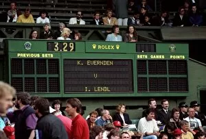 Images Dated 28th June 1991: Wimbledon Tennis Championships. Ivan Lendl v. Kelly Evernden. June 1991 91-4117-192