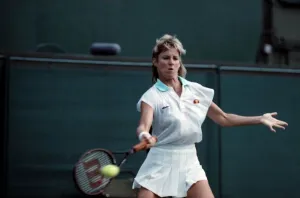 Wimbledon Tennis. (Chris Evert). June 1988 88-3341-055 Wimbledon Tennis. (Chris Evert). June 1988 88-3341-055