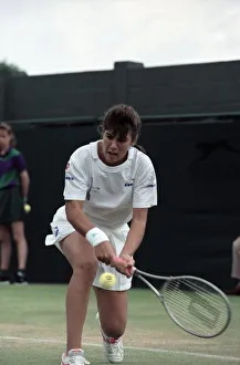 Wimbledon Tennis. Jennifer Capriati in action. July 1991 91-4184-052 Wimbledon Tennis. Jennifer Capriati in action. July 1991 91-4184-052