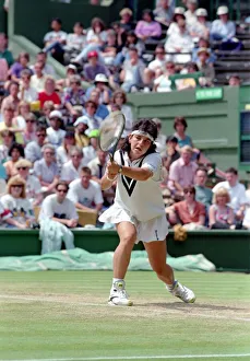 Wimbledon Tennis. Miss A. Sanchez Vicario. July 1991 91-4196-136 Wimbledon Tennis. Miss A. Sanchez Vicario. July 1991 91-4196-136
