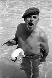 Images Dated 1st June 1976: Windsor Davies star of the hit BBC comedy series 'It Aint Alf Hot Mum'