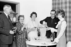 Images Dated 23rd December 1970: Wine and Cheese Evening, The Vicarage, Holmwood, Surrey, Wednesday 23rd December 1970