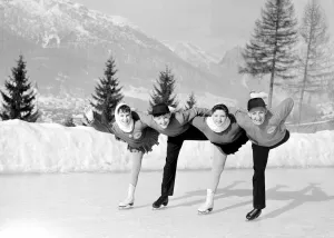 Winter Olympic Games, Italy, February 1956, Ice Skating Winter Olympic Games, Italy, February 1956, Ice Skating