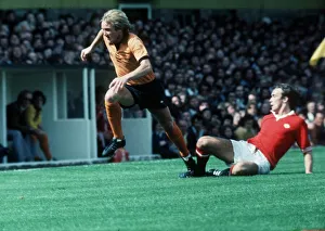 Wolverhampton v Manchester United Derek Parkin of Wolves August 1975 Wolverhampton v Manchester United Derek Parkin of Wolves August 1975