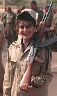 A woman in the Volunteer Reserve Army in Iraq May 1998 Female soldier in uniform A woman in the Volunteer Reserve Army in Iraq May 1998 Female soldier in uniform