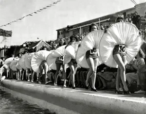 Women - Beauty Contest Most Beautiful Legs competition September 1947 Women - Beauty Contest Most Beautiful Legs competition September 1947