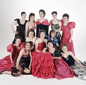 The women's Scotland international football squad dressed in evening wear The women's Scotland international football squad dressed in evening wear