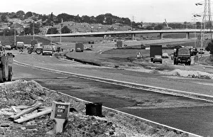 Work on the southern section of the A19 Billingham bypass. Circa 1982 Work on the southern section of the A19 Billingham bypass. Circa 1982