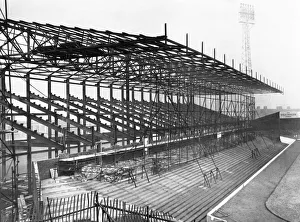 Work under way on the new Railway End stand at St Andrews Work under way on the new Railway End stand at St Andrews