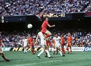 Images Dated 1st July 1982: World Cup 1982 Belgiun 0 USSR 1 Belgium repel another soviet attack on goal