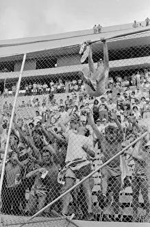 World Cup 1986 Group F England 3 Poland 0 England fans cheering World Cup 1986 Group F England 3 Poland 0 England fans cheering
