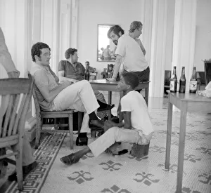 World Cup Rally drivers relax at the Hotel Estacion in Colombia May 1970 World Cup Rally drivers relax at the Hotel Estacion in Colombia May 1970