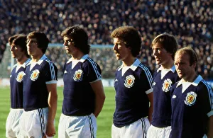 Wprld Cup 1978. Scotland players line up before match v Holland June 1978 Wprld Cup 1978. Scotland players line up before match v Holland June 1978