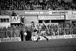 Wrexham 0 v. Newcastle 0. Division Two Football. January 1981 MF01-09-017 Wrexham 0 v. Newcastle 0. Division Two Football. January 1981 MF01-09-017