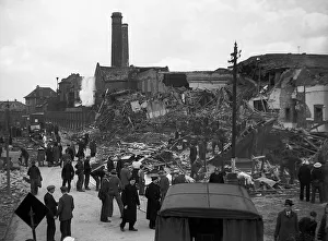 WW2 Air Raids Ilford Essex East London WW2 Bomb damage in Ilford East London after WW2 Air Raids Ilford Essex East London WW2 Bomb damage in Ilford East London after