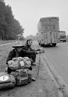Every hundred yards or so down the A3 motorists find themselves being thumbed for a lift Every hundred yards or so down the A3 motorists find themselves being thumbed for a lift
