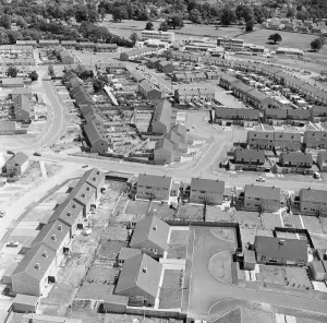 Yateley, Hampshire, June 1970. Aerial View Yateley, Hampshire, June 1970. Aerial View