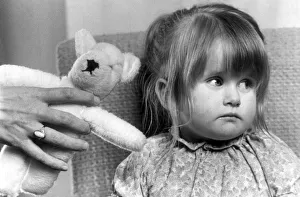 Two year old Samantha Cousins who is blind is offered a replacement teddy bear for Two year old Samantha Cousins who is blind is offered a replacement teddy bear for