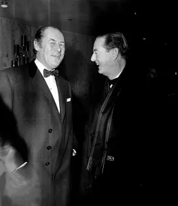 Yellow Rolls Royce Film Premiere December 1964 Rex Harrison Actor (LEFT Yellow Rolls Royce Film Premiere December 1964 Rex Harrison Actor (LEFT