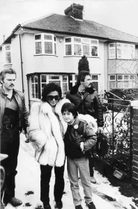 Yoko Ono and her son Sean Lennon visit Liverpool. They are pictured outside Yoko Ono and her son Sean Lennon visit Liverpool. They are pictured outside