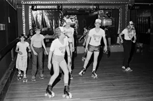 Young holidaymakers at the roller disco at the James Corrigan seafront amusement arcade Young holidaymakers at the roller disco at the James Corrigan seafront amusement arcade