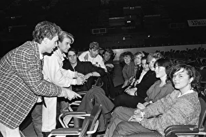 Six young ladies met Spandau Ballet (Gary Kemp, Steve Norman, Tony Hadley Six young ladies met Spandau Ballet (Gary Kemp, Steve Norman, Tony Hadley