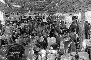 Young people on holiday in Corfu on a Club 18-30 holiday. August 1986 Young people on holiday in Corfu on a Club 18-30 holiday. August 1986