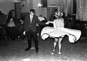 Some young people Rock and Roll dancing at a club in Gateshead on February 15, 1980 Some young people Rock and Roll dancing at a club in Gateshead on February 15, 1980