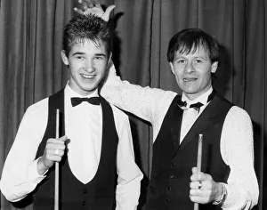 The youngest professional snooker player ever Stephen Hendry (left The youngest professional snooker player ever Stephen Hendry (left
