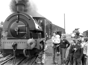 Youngsters enjoying the last few days of their holidays find the old steam trains at Youngsters enjoying the last few days of their holidays find the old steam trains at