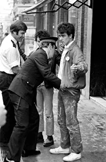 Youth Culture/Music/Police/Street scenes. 'Punk Rock'. August 1977 77-04262 Youth Culture/Music/Police/Street scenes. 'Punk Rock'. August 1977 77-04262