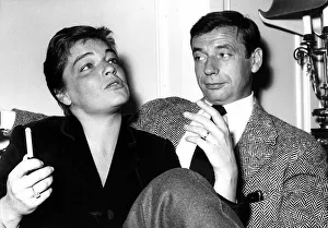 Yves Montand French actor, April 1982, With his wife of 21 years actress Simone Signoret Yves Montand French actor, April 1982, With his wife of 21 years actress Simone Signoret