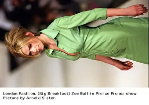 Zoe Ball Tv Presenter models in Pierce Fionda show London Fashion Week Zoe Ball Tv Presenter models in Pierce Fionda show London Fashion Week