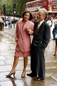Zoe Wanamaker Actress and Adam Faith Actor and former 60s Pop Singer hold hands while Zoe Wanamaker Actress and Adam Faith Actor and former 60s Pop Singer hold hands while