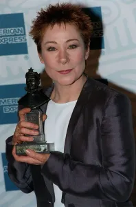 Zoe Wanamaker Actress February 98 Holding award Zoe Wanamaker Actress February 98 Holding award