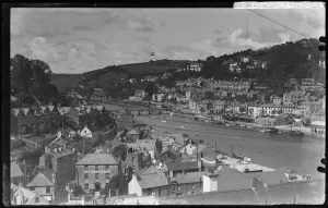 Prints of View of daily life Looe Prints: Looe Print: View from Downs Looking Upstream