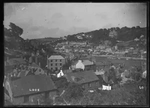 Cornwall Coastal Views Prints: Looe, general view from Downs View, West Looe