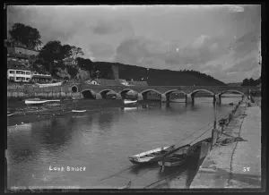 UK Coastal Scenes Prints: Looe Bridge from East Looe Quay