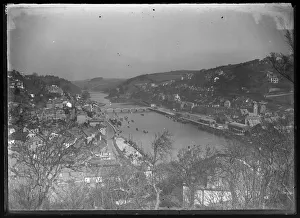 General view of Looe looking up river from Hannafore Lane General view of Looe looking up river from Hannafore Lane