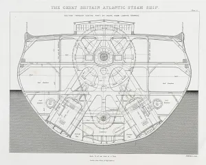 Steamship Great Britain Engines Print