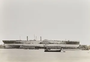 2022 Prints: Launch of the SS Great Eastern Print, Black and White Photograph