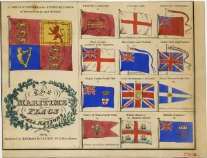 Maritime Prints: 1875 Maritime Flags Print