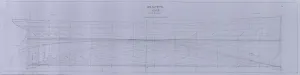RMS Olympic Print: Sheer Plan and Half-Breadth Plans, 902.5 ft x 92 ft