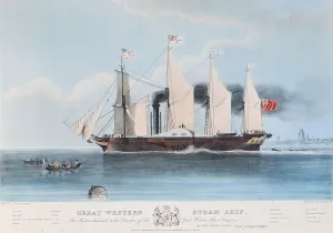 Print of the SS Great Western Steam Ship, 1838