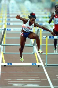 Gail Devers Olympic 100m Hurdles Print